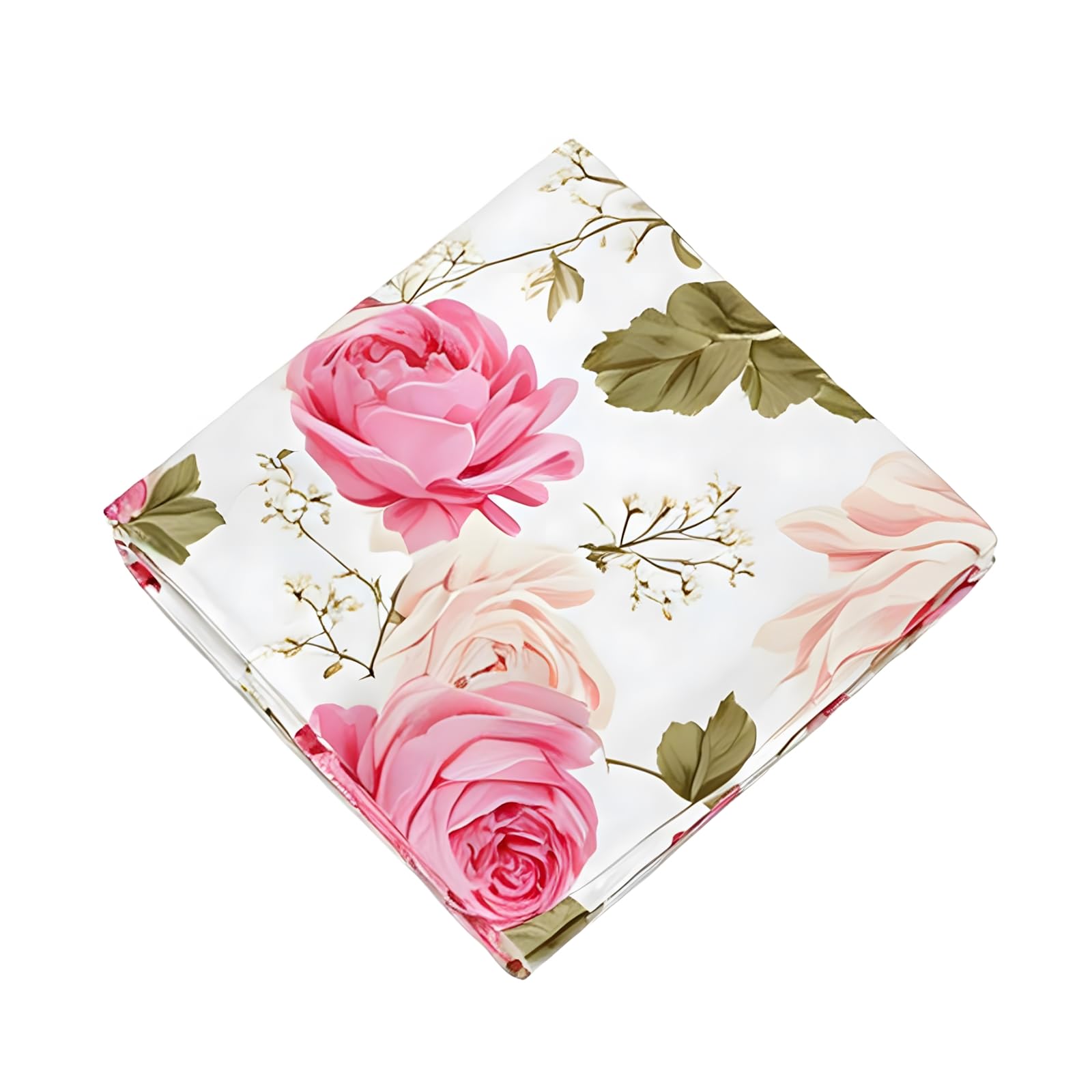 Amazon.com: susiyo Pink Rose Flower Cotton Towels Set, Floral